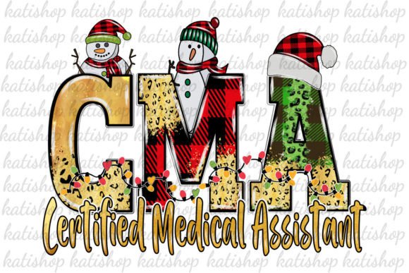CMA Medical Assistant Christmas Png for Crafts