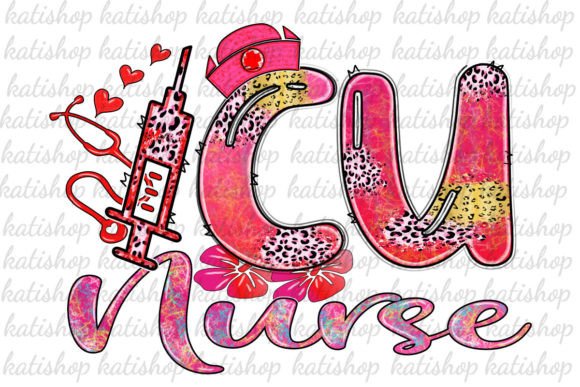 ICU Nurse Valentine’s Graphics for Crafts