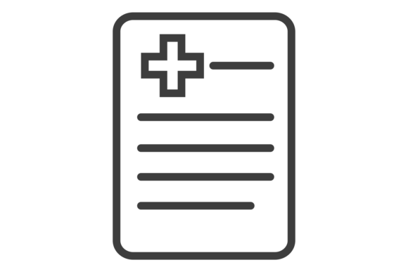 Medical Record Icon: Graphics for Crafts