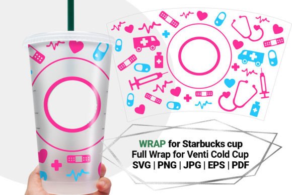 Medicine Wrap for 24 Oz Starbucks Graphics & Crafts