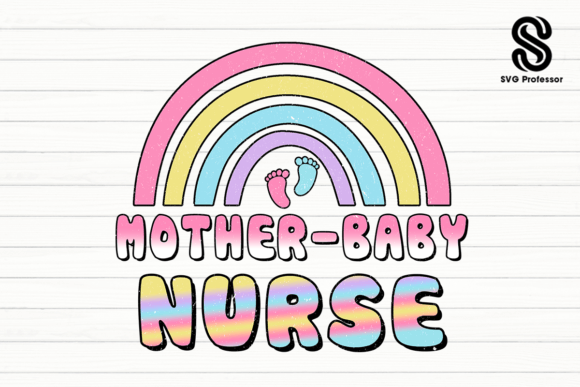 Mother-Baby Nurse PNG for Crafts and Graphics