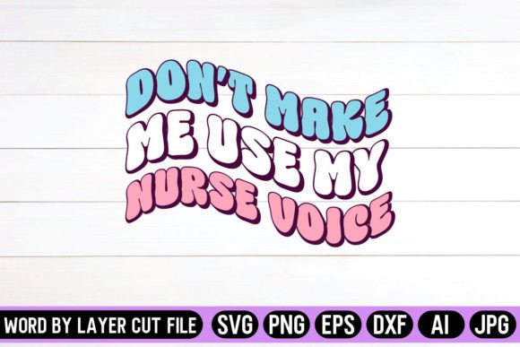 Nurse Voice Retro Graphics for Crafts
