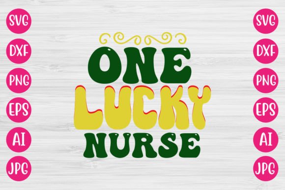 One Lucky Nurse Retro Graphics for Crafts