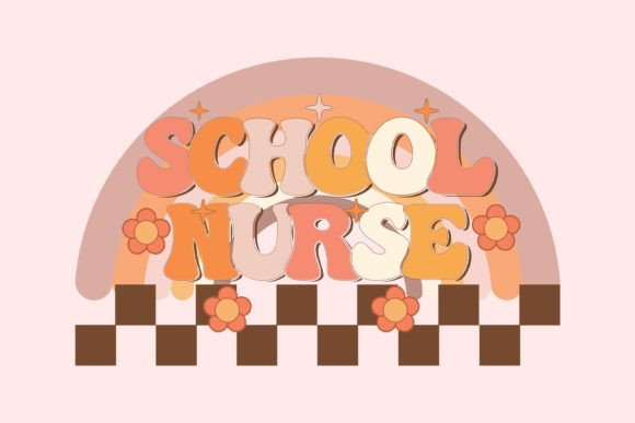 School Nurse Retro Graphics for Crafts