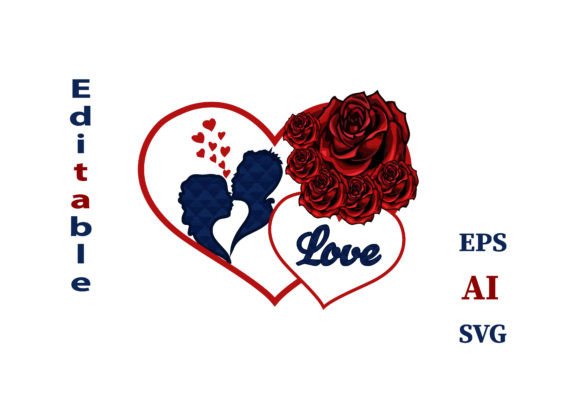 Valentines Day Couple Love Graphics for Crafts